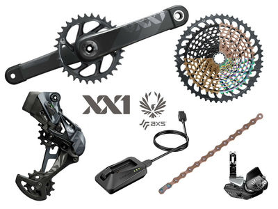 SRAM XX1 Eagle DUB AXS MTB Gruppe 1x12 | 52 Zähne gold 175 mm ohne Innenlager