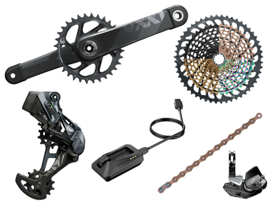 SRAM XX1 Eagle DUB AXS MTB Gruppe 1x12 | 52 Zhne schwarz 170 mm SRAM DUB | PressFit30