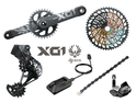 SRAM X01 Eagle DUB AXS MTB Gruppe 1x12 | 52 Zähne schwarz 170 mm ohne Innenlager