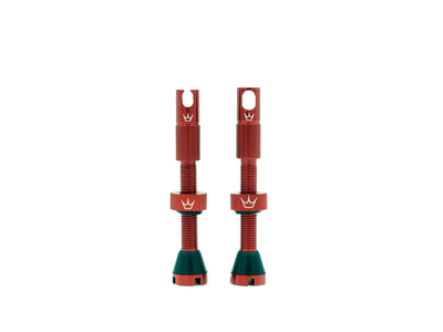 PEATY´S x Chris King Tubeless Valve Set (MK2) red