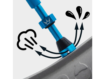 PEATYS x Chris King Tubeless Ventil Set (MK2) matte turquoise 60 mm