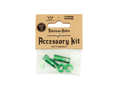 PEATYS x Chris King (MK2) Tubeless Ventil Zubehr Kit matte punch