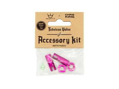 PEATYS x Chris King (MK2) Tubeless Ventil Zubehr Kit matte turquoise