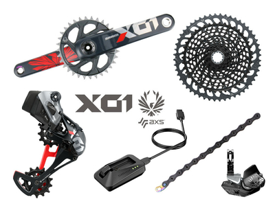 SRAM X01 Eagle DUB AXS MTB Gruppe 1x12 | BOOST | 52 Zähne | rot 170 mm SRAM DUB | PressFit30