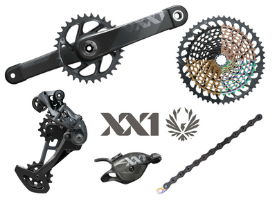 SRAM XX1 Eagle DUB MTB Gruppe 1x12 | 52 Zähne schwarz 170 mm ohne Innenlager