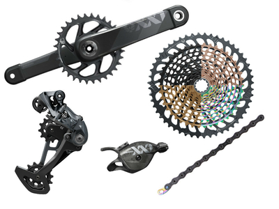 SRAM XX1 Eagle DUB MTB Gruppe 1x12 | 52 Zhne gold 175 mm SRAM DUB | PressFit PF41 BB89,5 | BB92