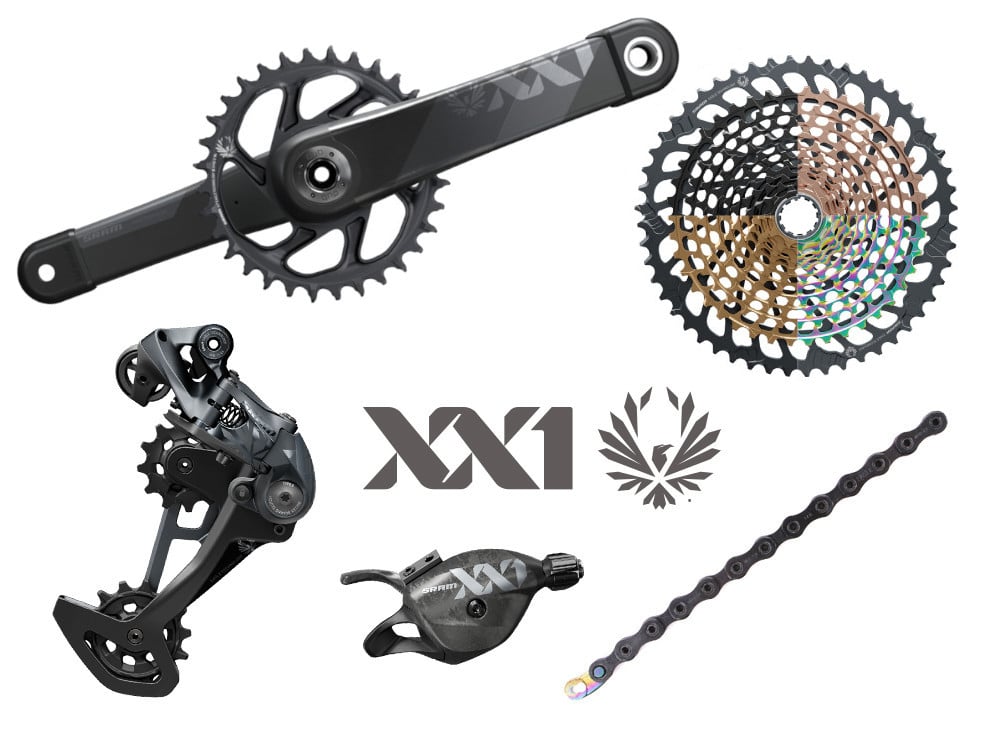 SRAM XX1 Eagle DUB MTB Group 1x12 | BOOST | 52 teeth rainbow 170 mm SR