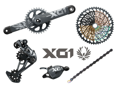 SRAM X01 Eagle DUB MTB Gruppe 1x12 | BOOST | 52 Zähne rainbow 175 mm SRAM DUB | PressFit PF41 BB89,5 | BB92