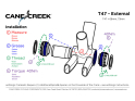 CANE CREEK Bottom Bracket Hellbender 70 T47 | SRAM DUB Spindle