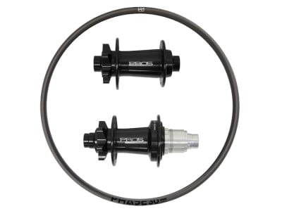 R2BIKE Wheelset 27,5" TR EN | Hope MTB 6-Hole Hubs | Newmen Carbon Rims