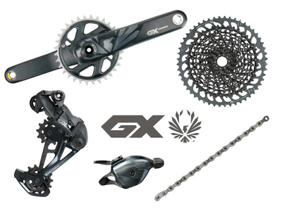 SRAM GX Eagle DUB MTB Gruppe 1x12 | 52 Zähne | Carbon Kurbel