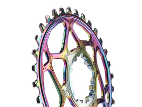 absoluteBLACK Oval Boost PVD Rainbow Chainring for SRAM