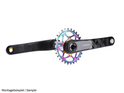 ABSOLUTE BLACK Chainring Direct Mount oval BOOST 148 | 1-speed narrow wide SRAM Crank | PVD rainbow 28 Teeth