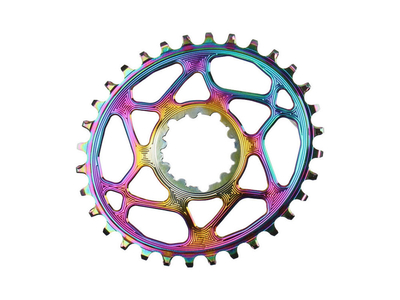 ABSOLUTE BLACK Chainring Direct Mount oval BOOST 148 | 1-speed narrow wide SRAM Crank | rainbow 32 Teeth