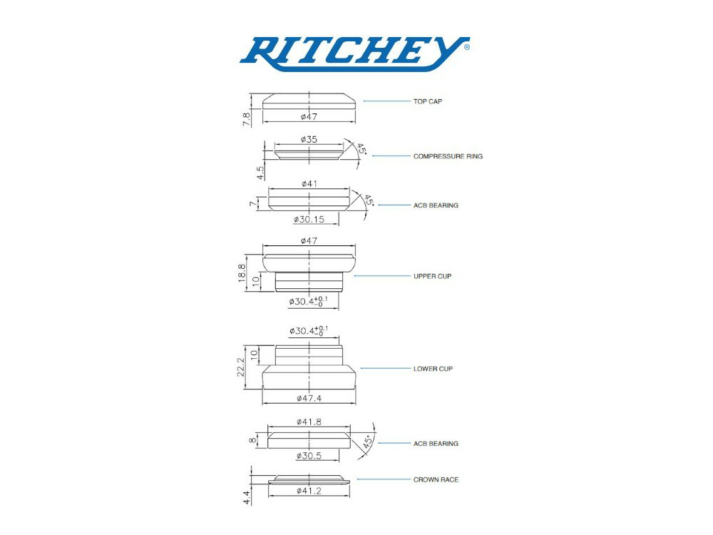 ritchey wcs headset bearing