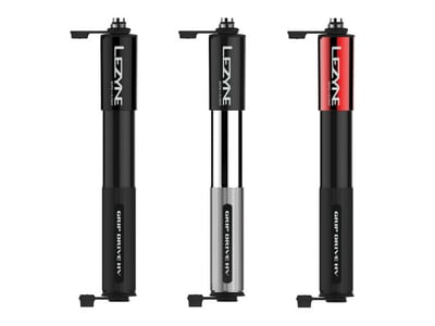 LEZYNE Minipumpe Grip Drive HV | medium silber