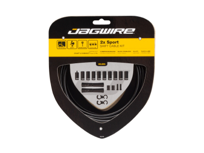 JAGWIRE Shifting Cable Set Sport 2x | Road & Mountain black