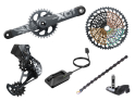 SRAM X01 Eagle DUB AXS Rocker Paddle MTB Gruppe 1x12 BOOST | 52 Zähne schwarz 170 mm ohne Innenlager