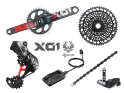 SRAM X01 Eagle DUB AXS Rocker Paddle MTB Gruppe 1x12 BOOST | 52 Zähne | rot 170 mm SRAM DUB | PressFit30