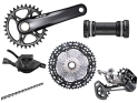 SHIMANO XTR MTB Group M9100 1x12 | FC-M9100 Crank | 10-51 Teeth 165 mm without Chainring without Bottom Bracket SL-M9100 11-/12-fach