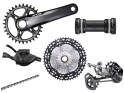 SHIMANO XTR MTB Group M9100 1x12 | FC-M9100 Crank | 10-51 Teeth 165 mm 34 Teeth SM-BB93 | BSA SL-M9100 11-/12-fach | I-Spec EV