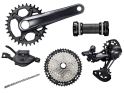 SHIMANO Deore XT MTB Gruppe M8100 1x12-fach | FC-M8100 Kurbel | 10-45 Zähne 165 mm 34 Zähne ohne Innenlager SL-M8100 11-/12-fach