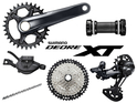 SHIMANO Deore XT MTB Group M8100 1x12-speed | FC-M8120 Crank | 10-45 Teeth 175 mm without Chainring without Bottom Bracket SL-M8100 11-/12-speed | I-Spec EV