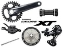 SHIMANO Deore XT MTB Gruppe M8100 1x12-fach | FC-M8120 Kurbel | 10-45 Zähne 175 mm 30 Zähne BB-MT800-PA | Press Fit SL-M8100 11-/12-fach | I-Spec EV