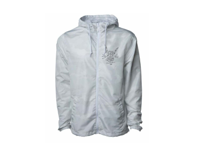 CRANKBROTHERS Windbreaker Rock & Roll | white/camo M