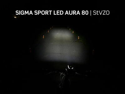 SIGMA SPORT LED Battery Set Headlight Aura 80 + Rear Light Blaze USB with Brake Light Function | StVZO