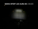SIGMA SPORT LED Akku Set Scheinwerfer Aura 80 + Rücklicht Blaze USB mit Bremslichtfunktion | StVZO