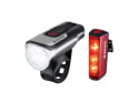 SIGMA SPORT LED Battery Set Headlight Aura 80 + Rear Light Blaze USB with Brake Light Function | StVZO