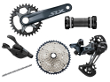 SHIMANO SLX MTB Gruppe M7100 1x12-fach | FC-M7100 Kurbel | 10-45 Zähne 165 mm 30 Zähne ohne Innenlager SL-M7100 12-fach | I-Spec EV