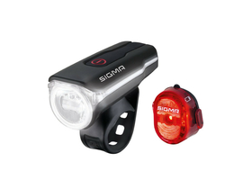 SIGMA SPORT LED Akku Set Scheinwerfer Aura 60 +...