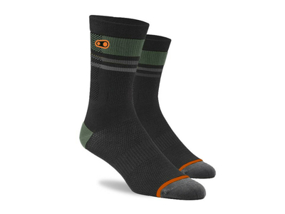 CRANKBROTHERS Socken Icon black/orange/green L/XL | 43--48