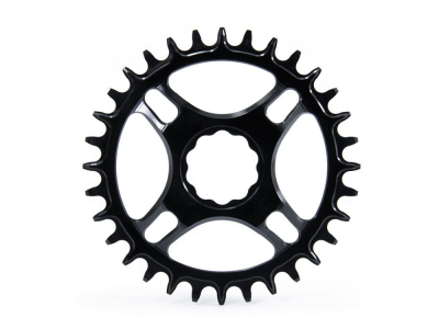 GARBARUK Chainring Round Direct Mount | 1-speed narrow-wide THM Clavicula M3 Boost MTB Crank 28 Teeth black