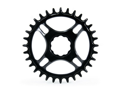 GARBARUK Chainring Round Direct Mount | 1-speed narrow-wide THM Clavicula M3 Boost MTB Crank 34 Teeth silver