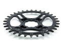 GARBARUK Chainring Round Direct Mount | 1-speed narrow-wide THM Clavicula M3 Boost MTB Crank 34 Teeth silver