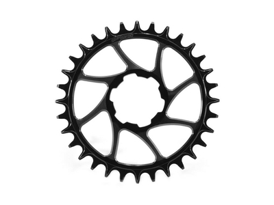 GARBARUK Chainring Round Direct Mount | 1-speed narrow-wide Hope EVO Boost Crank 32 Teeth orange