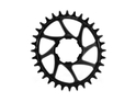 GARBARUK Chainring Melon oval Direct Mount | 1-speed narrow-wide Hope EVO Crank 30 Teeth black