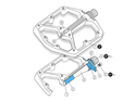 CRANKBROTHERS Pedals Stamp 7 Small | electric blue