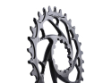 ALUGEAR Kettenblatt rund ELM Direct Mount | 1-fach narrow-wide SRAM MTB 3-Loch | BOOST 30 Zähne silber