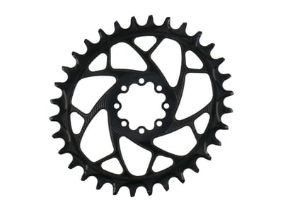 ALUGEAR Chainring oval ELM Direct Mount | 1-speed narrow-wide SRAM MTB 8-hole | BOOST 32 Teeth green