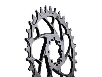 ALUGEAR Kettenblatt oval ELM Direct Mount | 1-fach narrow-wide SRAM MTB 8-Loch | BOOST 34 Zhne schwarz