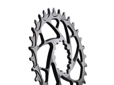 ALUGEAR Kettenblatt oval ELM Direct Mount | 1-fach narrow-wide SRAM MTB 3-Loch 38 Zhne silber