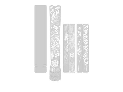 DYEDBRO Frame Protection Set matte | white Fluor