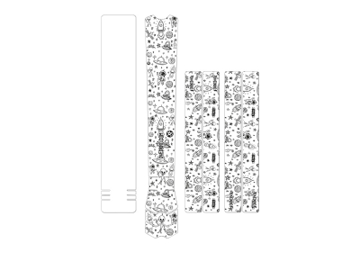 DYEDBRO Frame Protection Set matte | black Space Trip