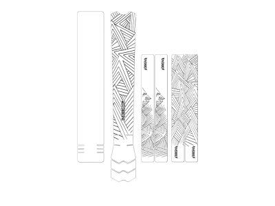 DYEDBRO Frame Protection Set matte | black Stay Free