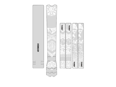 DYEDBRO Rahmenschutz Set matt | colorful Mandala White