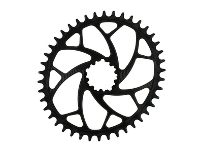 ALUGEAR Kettenblatt oval ELM Direct Mount | 1-fach narrow-wide SRAM 3-Loch Road/CX/Gravel 46 Zähne silber